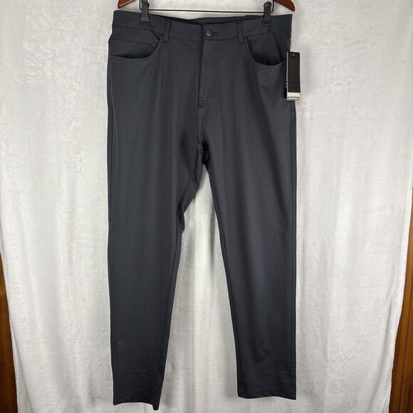 Legend Other - Legend Comfort Fit Chino Golf Pants Mens 36x32 Gray Moisture Wicking Stretch NWT